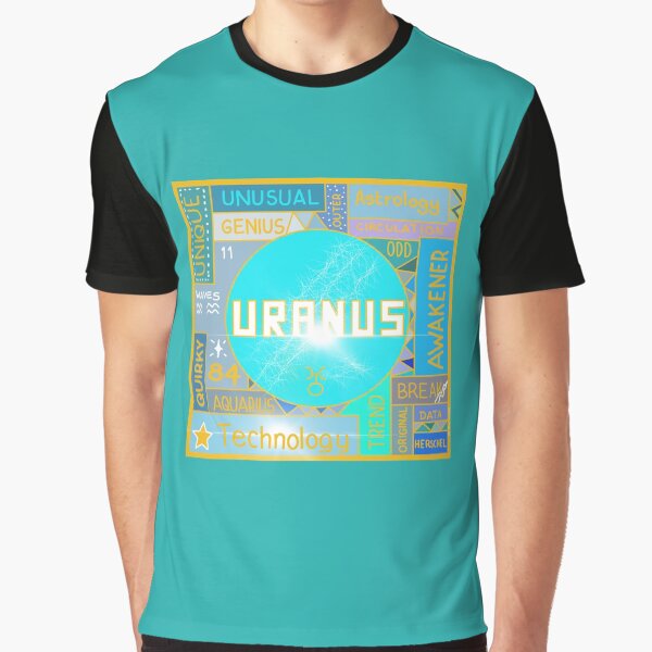 Uranus Planetary Ruler of Aquarius Graphic T-Shirt