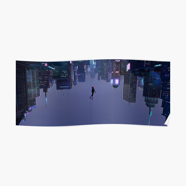 Miles Morales Falling Wide Poster