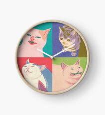 Four Meme Cats of the Apocalypse Clock
