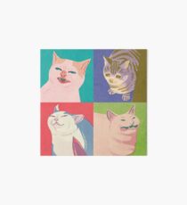 Four Meme Cats of the Apocalypse Art Board Print