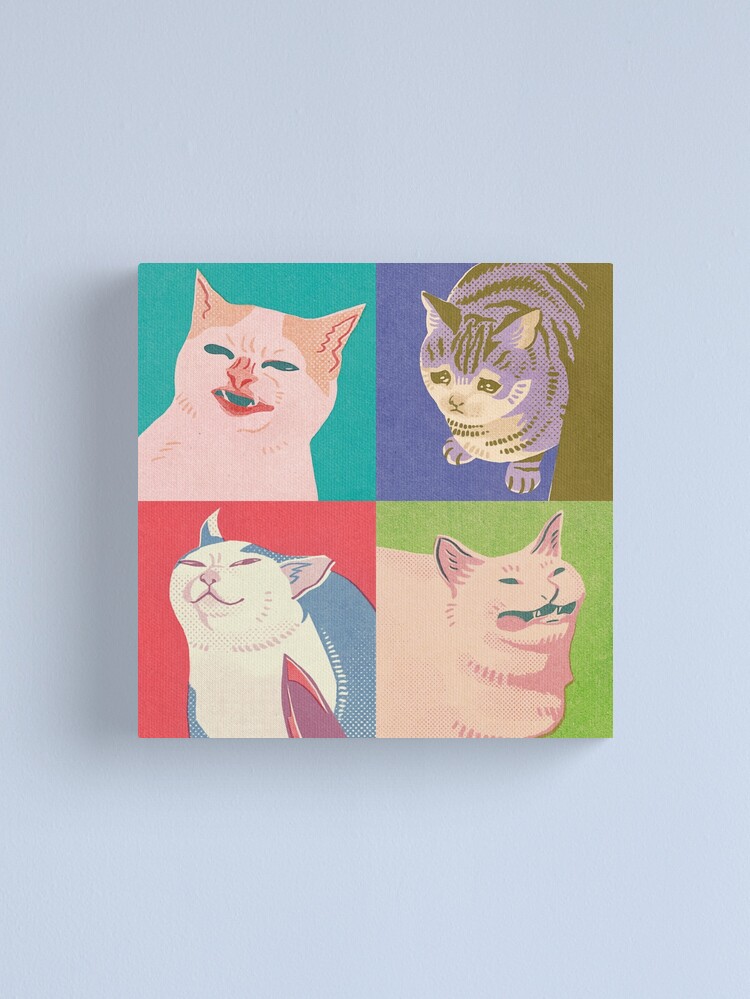 Alternate view of Four Meme Cats of the Apocalypse Canvas Print