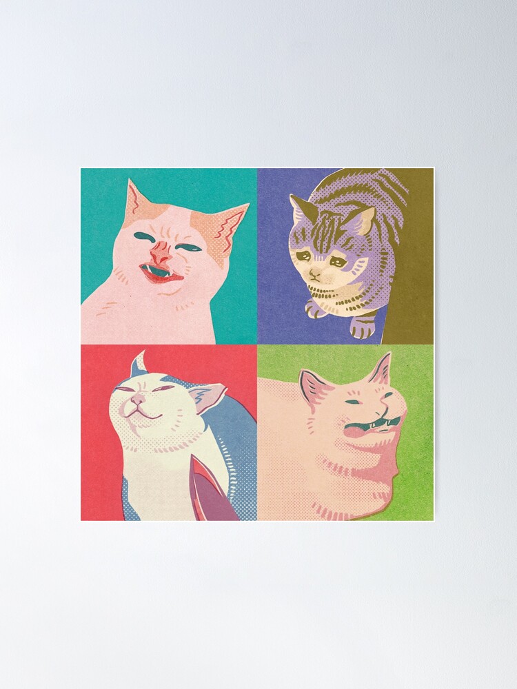 Alternate view of Four Meme Cats of the Apocalypse Poster