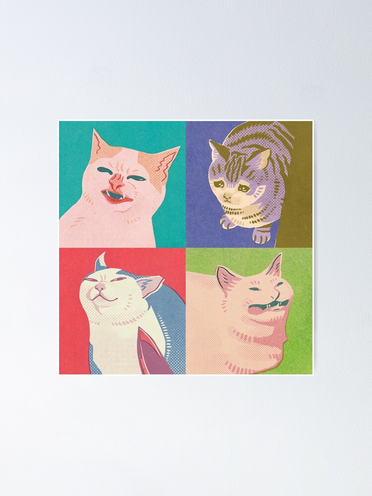 Alternate view of Four Meme Cats of the Apocalypse Poster