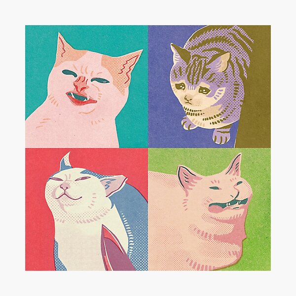 Cute Cat - Meme posters & Art Prints de Mashz - Printler