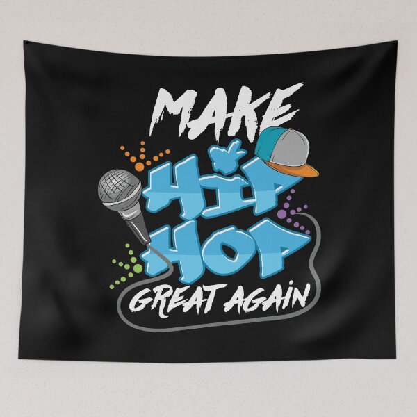 Item preview, Make Hip Hop Great Again / Old School Rap Music Break Beat Rapper Gangster Microphone MC Getto Break Dance Streetstyle BBoy Gift Idea designed and sold by SimonGs.