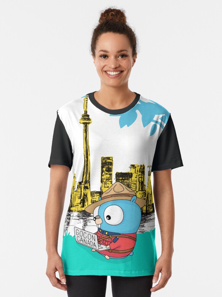 Alternate view of GoCon Canada 2019 Mountie Gopher original t-shirt Graphic T-Shirt