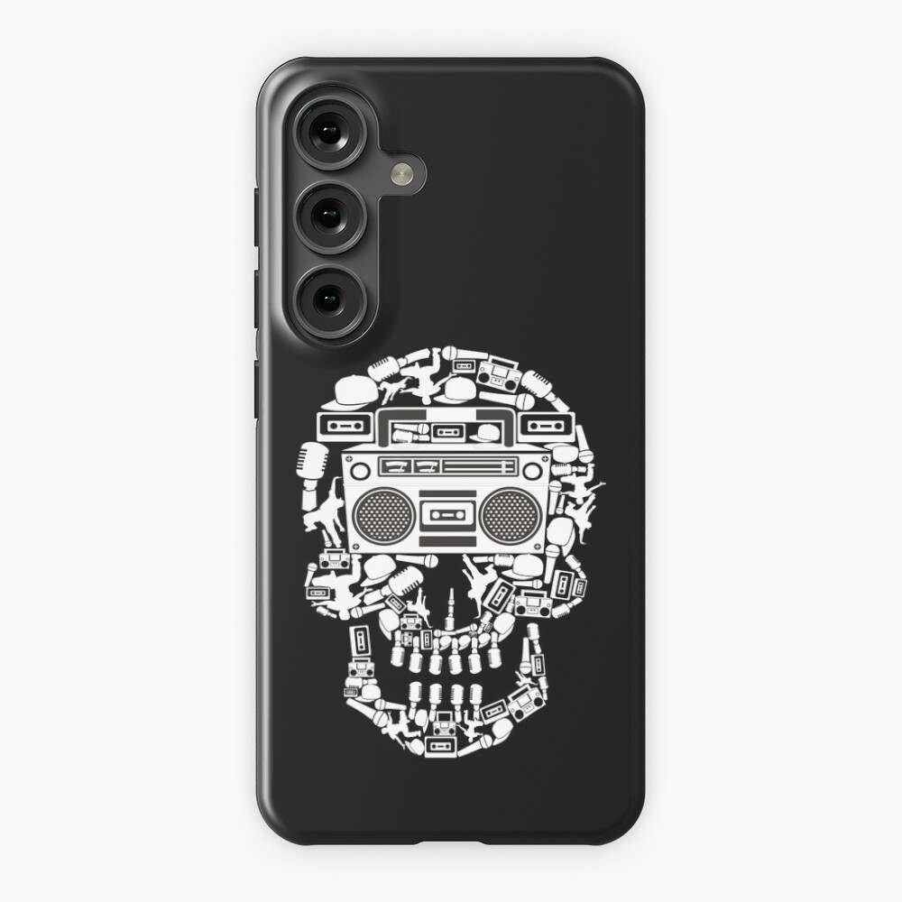 90s Boombox Skull Hip Hop / Old School Rap Music Break Beat