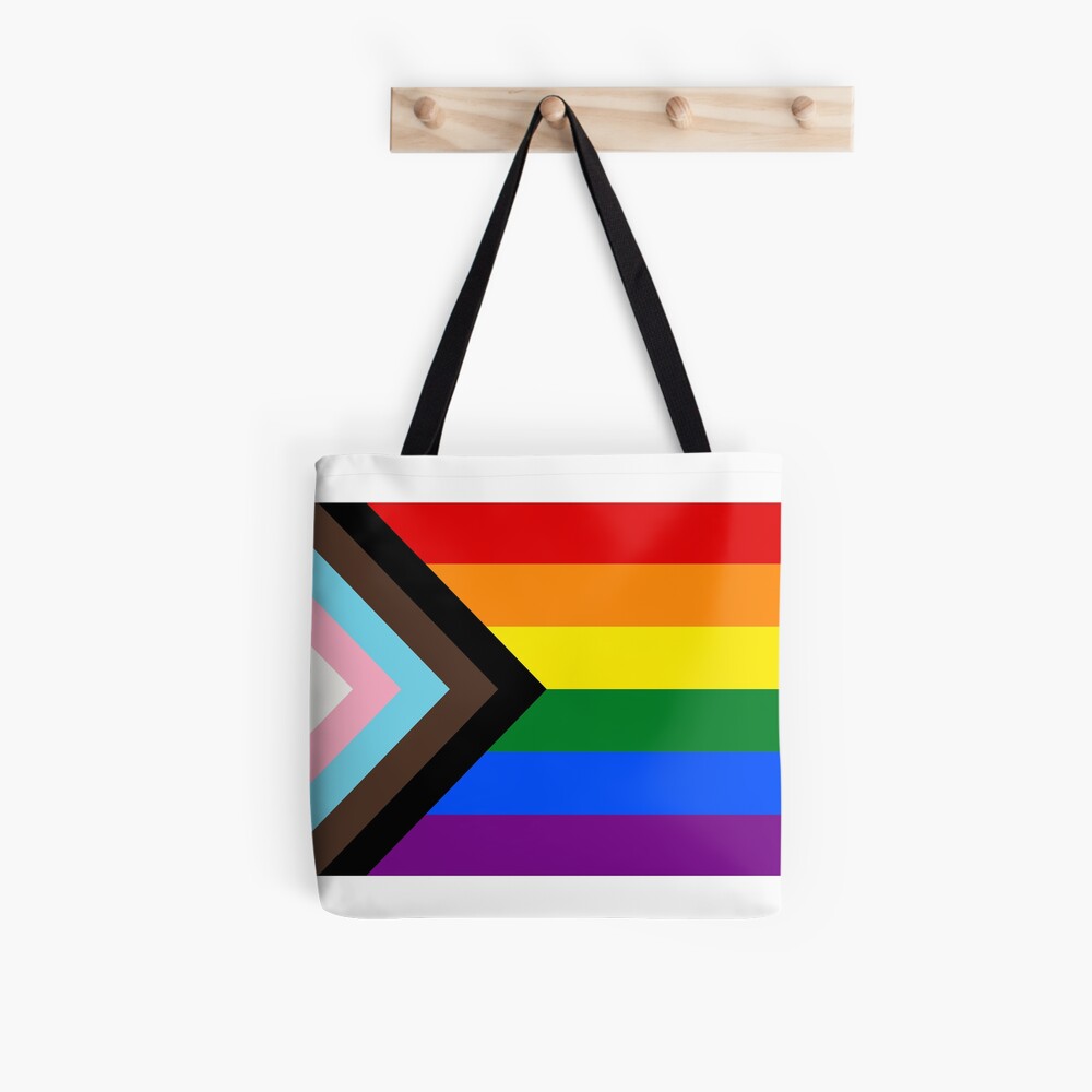 Tote Bag - Upcycled Progress Pride Flag