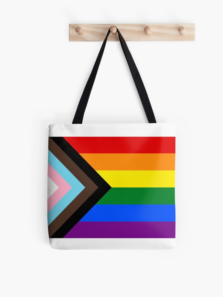 Tote Bag - Upcycled Progress Pride Flag