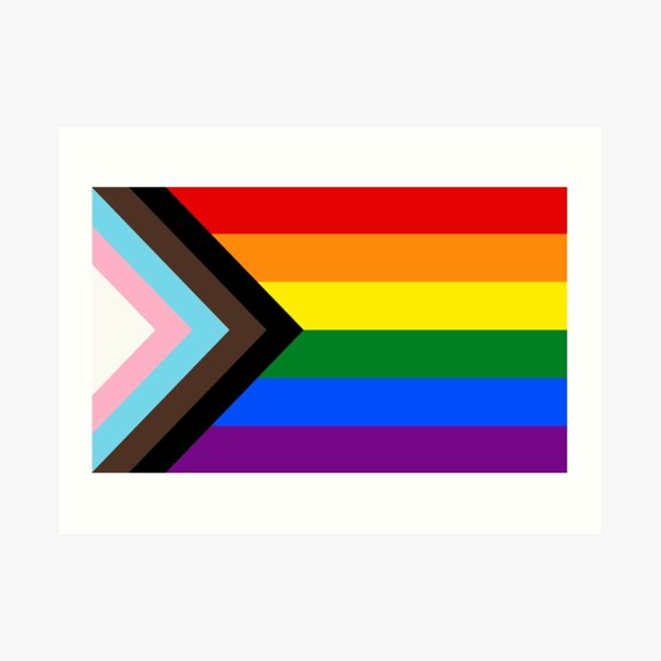 Drapeau de fierté de progrès Impression artistique