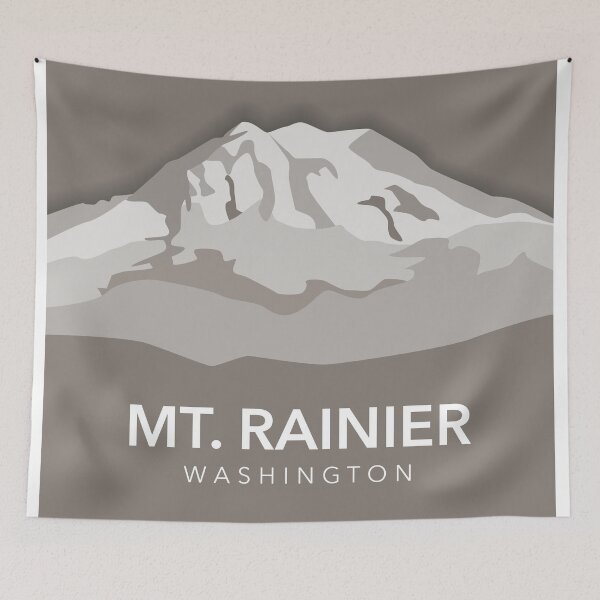 Item preview, Mt. Rainier vector graphic designed and sold by nodell91.