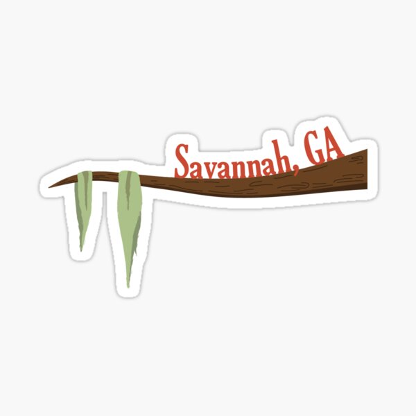 "Savannah Georgia" Sticker for Sale by drewsandler | Redbubble