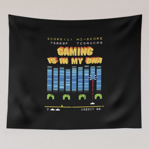 Item preview, Gaming is in My DNA - Funny 80's Retro Classic Arcade Parody Design for Genetics Scientists designed and sold by Zit-Zat-Zot.