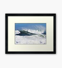 Surfer off Narrabeen Pool Friday 13 August 10 Framed Print