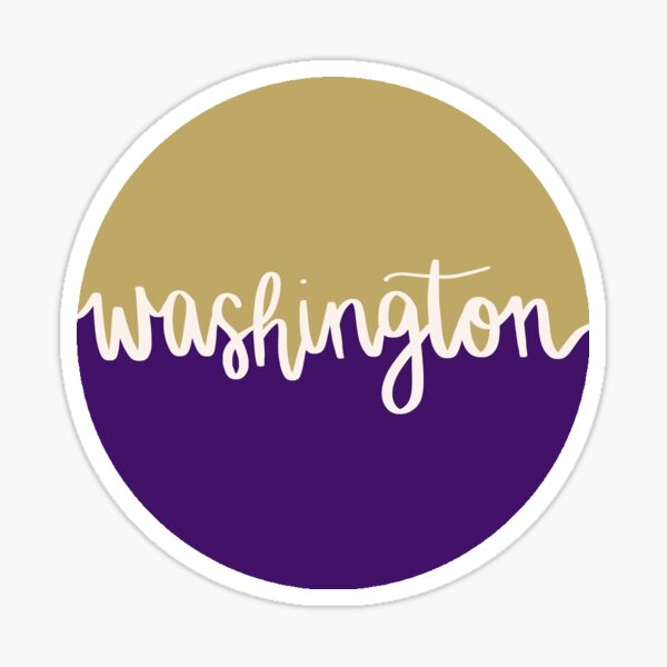 Washington Script Sticker