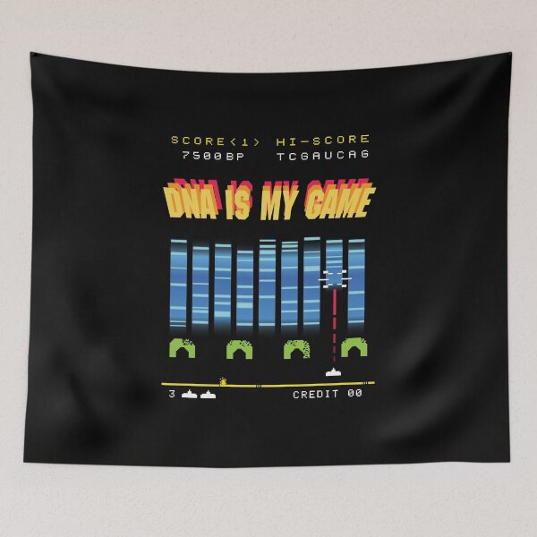 Item preview, DNA is My Game - Funny 80's Retro Classic Arcade Parody Design for Genetics Scientists designed and sold by Zit-Zat-Zot.