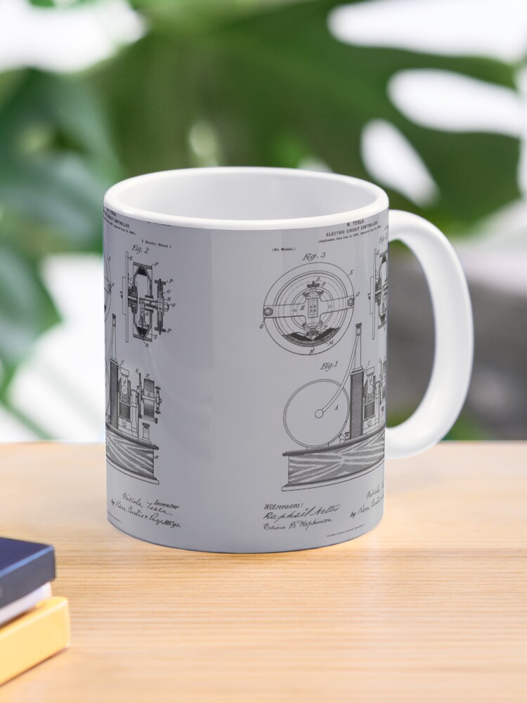 Tesla Model 3 Prototype Draw Coffee Mug