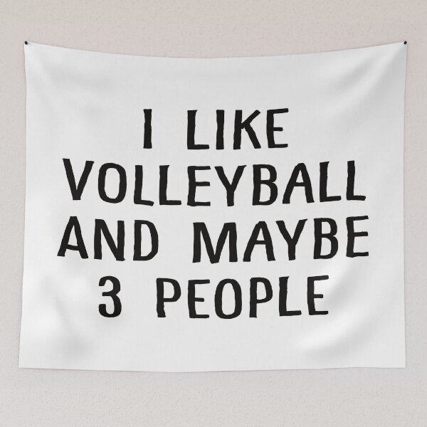 Item preview, I Like Volleyball and Maybe 3 People designed and sold by teesaurus.