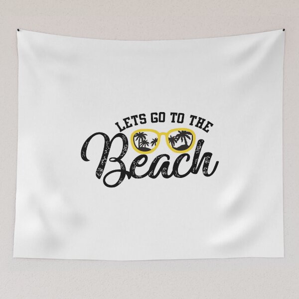 Item preview, lets go to the beach black designed and sold by hadleydesigns.