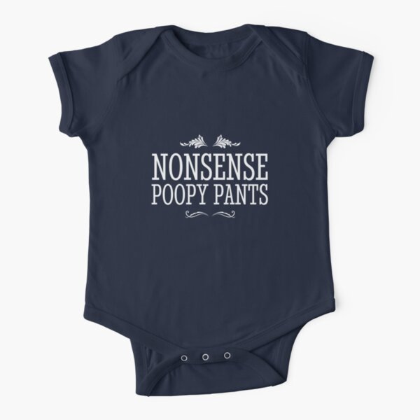 Nonsense Poopy Pants Short Sleeve Baby One-Piece