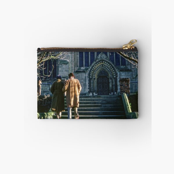 Item preview, Worshippers going to Worcester Cathedral England 198012260010 designed and sold by Fred Mitchell.
