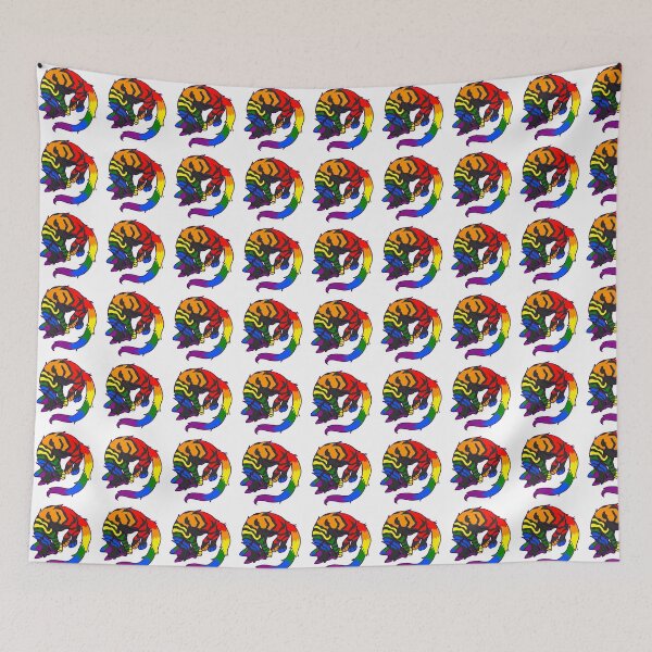 Item preview, Gay Pride Sleeping Cat designed and sold by furrybarista.
