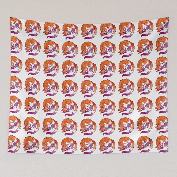 Item preview, Lesbian Pride Sleeping Cat designed and sold by furrybarista.