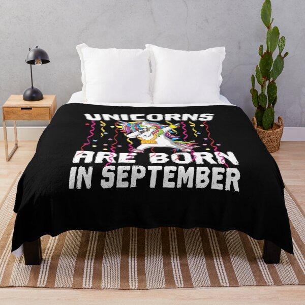Item preview, Unicorns are Born In September Dabbing Birthday Party designed and sold by alenaz.