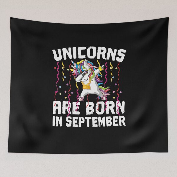 Item preview, Unicorns are Born In September Dabbing Birthday Party designed and sold by alenaz.