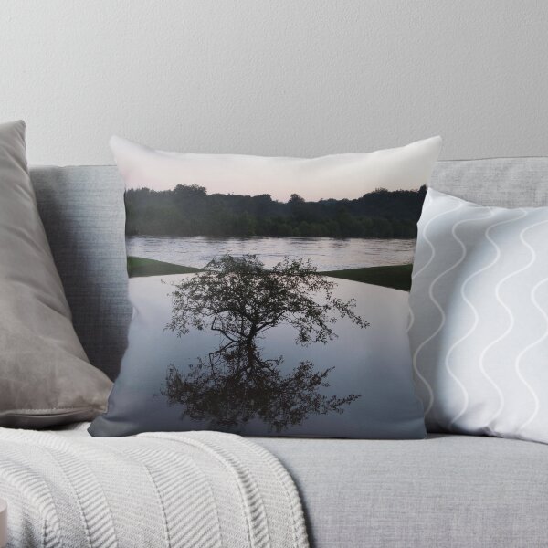 Rough and Peaceful Waters Throw Pillow