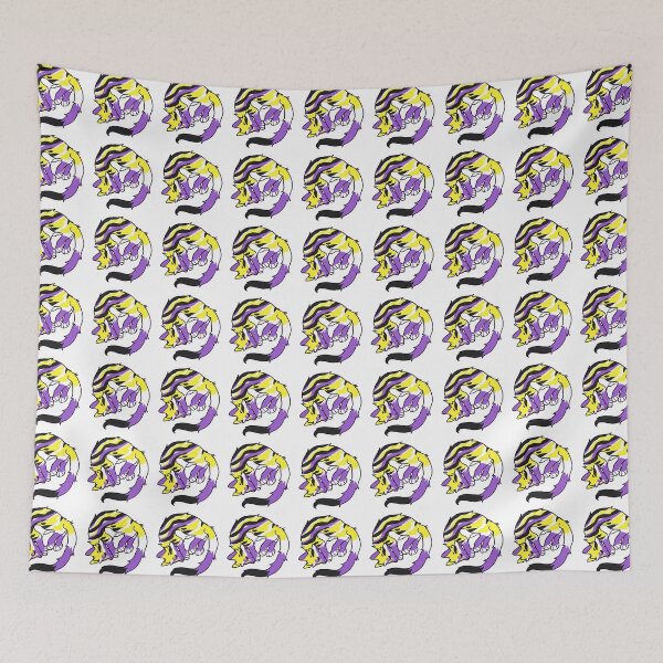 Item preview, Nonbinary Pride Sleeping Cat designed and sold by furrybarista.