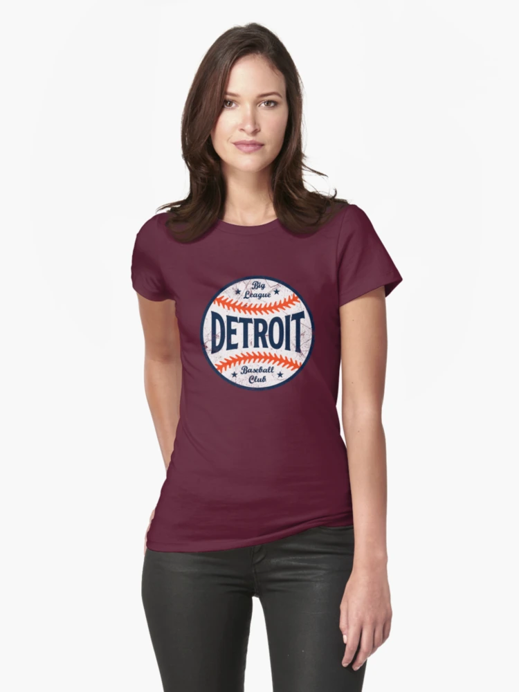 Detroit Retro Big League Baseball - Navy Graphic T-Shirt Dress for Sale by  SaturdayACD