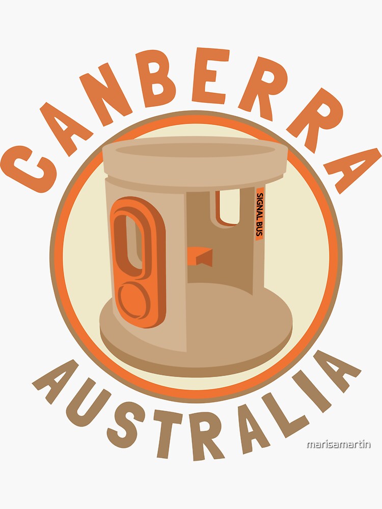 "Canberra, Australia" Sticker by marisamartin Redbubble