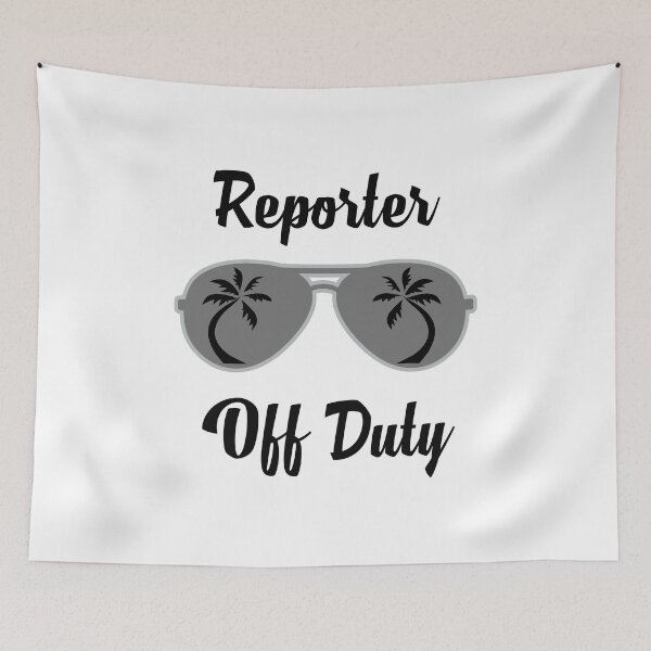 Item preview, Off Duty Reporter Funny Summer Vacation  designed and sold by Seas Wanda.