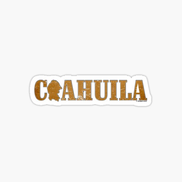 Coahuila Mexico Stickers sold by Inhaler Hunched, SKU 4609630