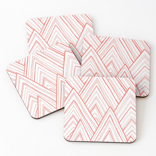 Item preview, Stripe Mountains - Living Coral designed and sold by Sally Cummings.
