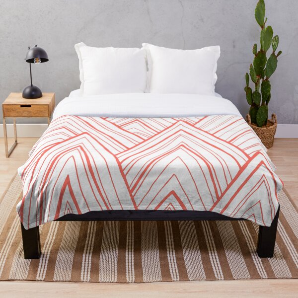Item preview, Stripe Mountains - Living Coral designed and sold by Sally Cummings.
