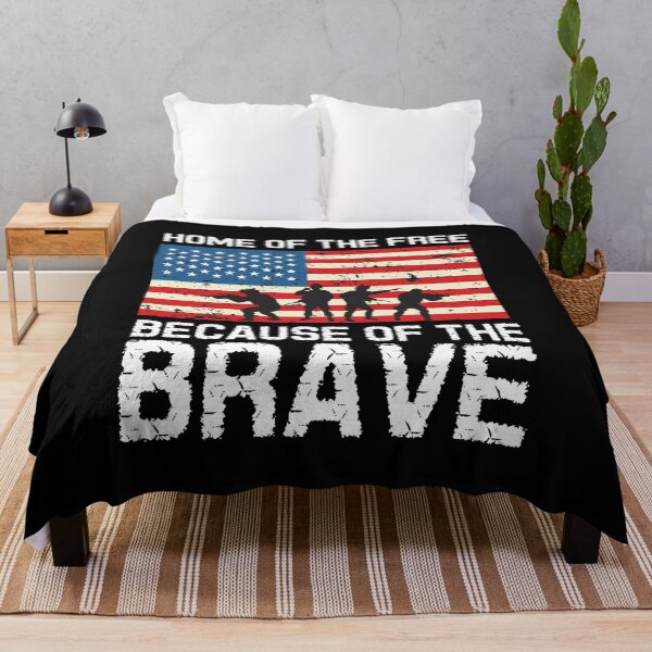 Item preview, 4th of July Patriotic USA Flag Gift Shirt - Home Of The Free Because Of The Brave designed and sold by PremiumDesignz.