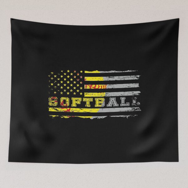 Item preview, American Flag Softball Team designed and sold by alenaz.