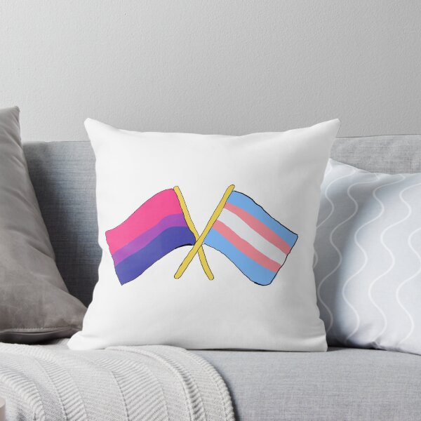 Item preview, bi and trans solidarity flag designed and sold by burntchurch.