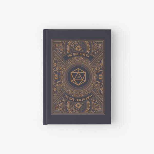 Steampunk Dice Giveth and Taketh Away Hardcover Journal