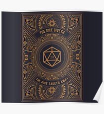 Steampunk Dice Giveth and Taketh Away Poster
