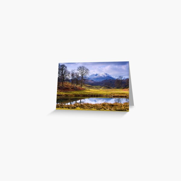 Wetherlam from The Brathay - The Lake District Greeting Card