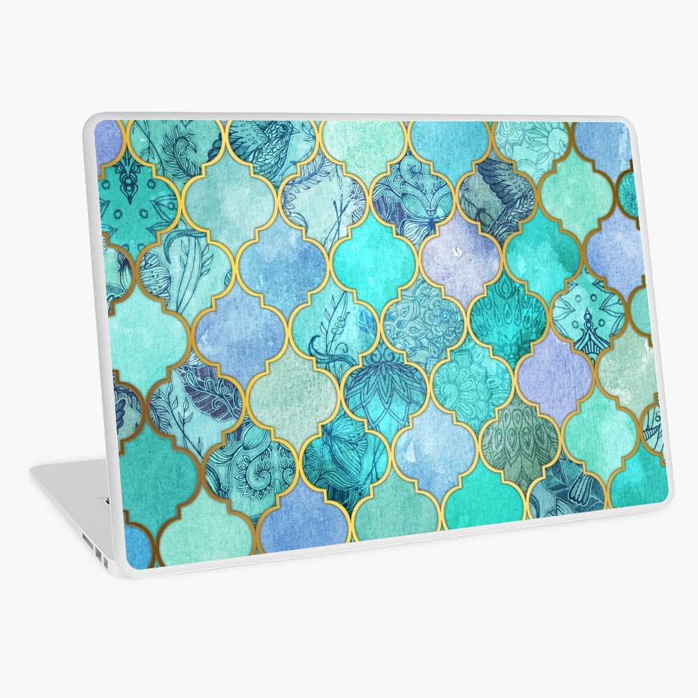 Society6 ケース Cool Jade & Icy Mint Decorative Moroccan Til Cool Jade & Icy Mint Decorative Moroccan Tile Pattern