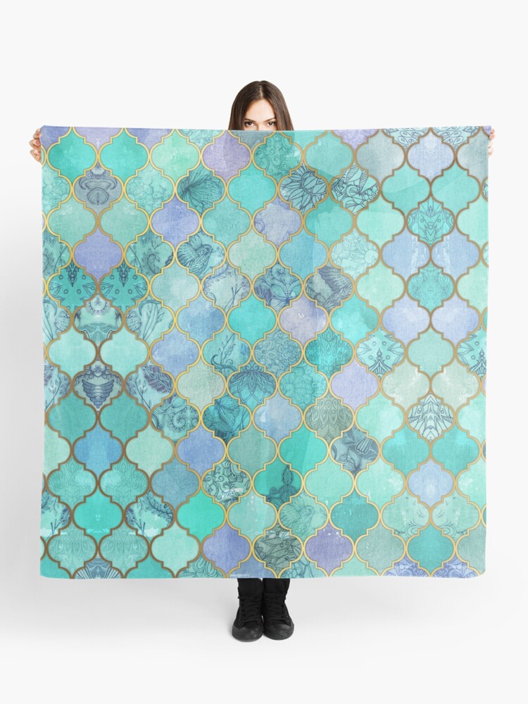 Society6 ケース Cool Jade & Icy Mint Decorative Moroccan Til Cool Jade & Icy Mint Decorative Moroccan Tile Pattern