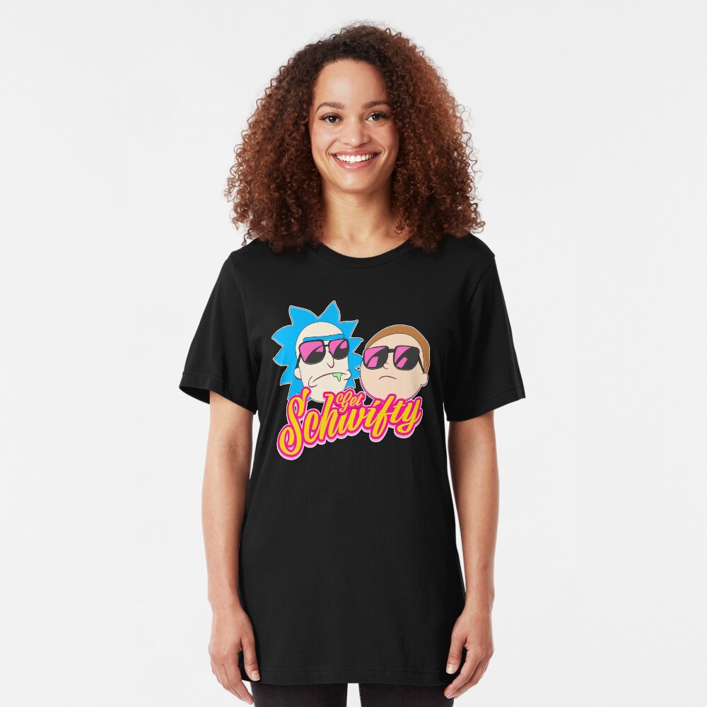 Rick And Morty : Get Schwifty Slim Fit T-Shirt