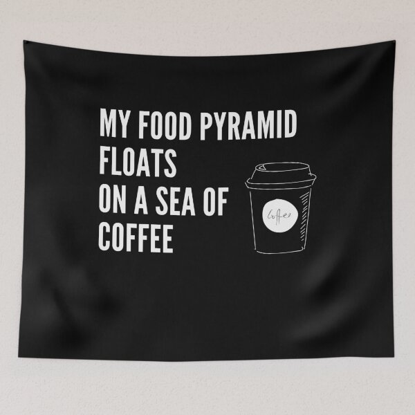 Item preview, My Food Pyramid Floats on a Sea of Coffee designed and sold by jutulen.