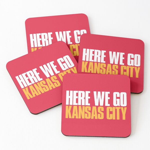Here we go Kansas City Sports Fan Coasters (Set of 4)