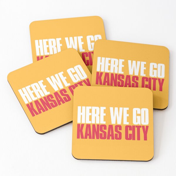 Here we go Kansas City Fan Coasters (Set of 4)