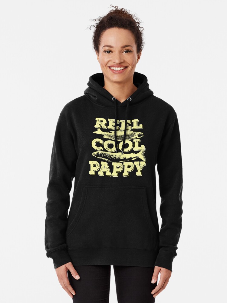Reel Cool Pappy - Fishing Gift Pullover Hoodie for Sale by
